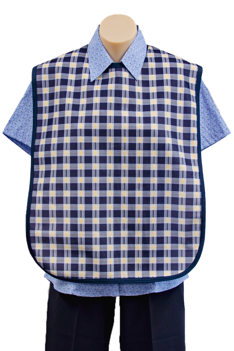 Clothing Protector Short Check Navy 170631